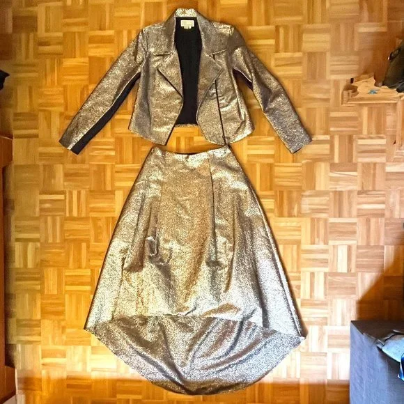 SACHIN & BABI High-Low Skirt and Jacket Set - Size M/6 - Picture 2 of 5